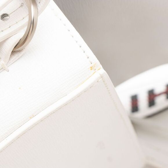 Off-White Leather Binder Clip Shoulder Bag - Picture 12 of 16